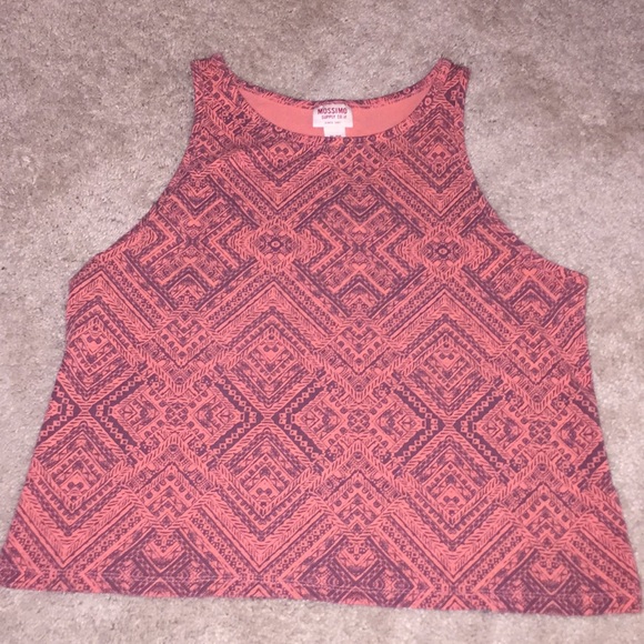 Tribal Print Crop Top - Picture 3 of 3